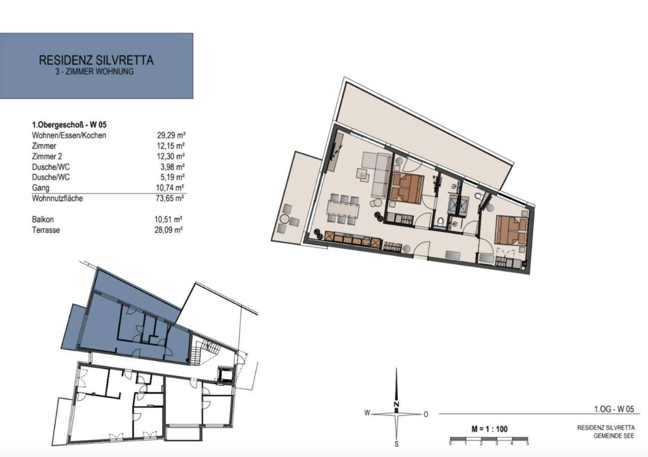 Das Luxurioese Chalet-Apartment In Der Residenz Silvretta - Inklusive Silvretta Card Premium See Esterno foto